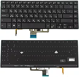 Клавиатура для ноутбука Asus UX530 series с подсветкой клавиш без рамки Original Black