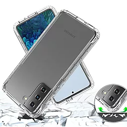 Чохол Epik TPU+PC Full Body с защитой 360 Samsung G991 Galaxy S21 Clear - мініатюра 2