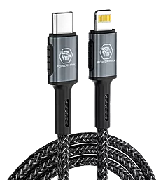 USB Кабель Powermax Bravo 20W USB Type-C -> Lightning Cable Black (PWRMX042PDСL)