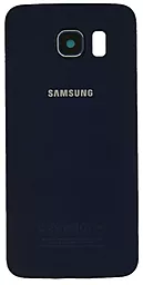 Задняя крышка корпуса Samsung Galaxy S6 G920F со стеклом камеры Black Sapphire