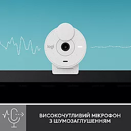 Камера видеонаблюдения Logitech Brio 300 FHD White (960-001442) - миниатюра 4