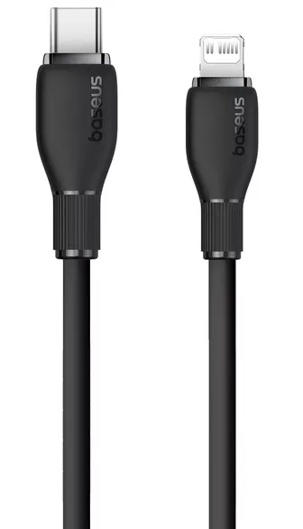 Кабель Baseus Pudding Series USB Type-C - Lightning 20w 3a 2м PD сable Black (P10355701111-01) - фото 3