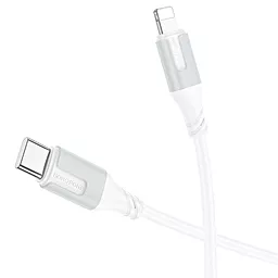 Кабель Borofone BX101 Creator USB Type-C - Lightning 27w 3a 1м PD сable White - миниатюра 3 Кабель Borofone BX101 Creator USB Type-C - Lightning 27w 3a 1м PD сable White - миниатюра 3