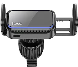 Автодержатель магнитный Hoco CA201 Smart Electric Car Holder Black - миниатюра 2