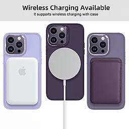 Чехол Epik TPU Bonbon Metal Style with MagSafe для Apple iPhone 13 Pro Max Lavender - миниатюра 3