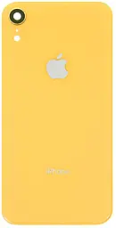 Задняя крышка корпуса Apple iPhone XR со стеклом камеры Yellow - фото Задняя крышка корпуса Apple iPhone XR со стеклом камеры Yellow