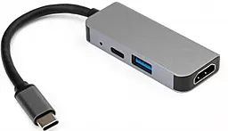 USB Type-C хаб Vinga USB-C -> HDMI + USB3.0 + PD (VCPHTC3AL) - миниатюра 2