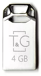 Флешка T&G 4GB 110 Metal Series Silver (TG110-4G)