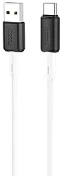 Кабель Hoco X48 Soft Silicone USB-A - Type-C 15w 3a 1м cable White - фото Кабель Hoco X48 Soft Silicone USB-A - Type-C 15w 3a 1м cable White