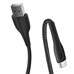 USB Кабель ColorWay LED micro USB Cable Black - мініатюра 3