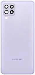 Задняя крышка корпуса Samsung Galaxy A22 4G A225 со стеклом камеры Violet - фото Задняя крышка корпуса Samsung Galaxy A22 4G A225 со стеклом камеры Violet