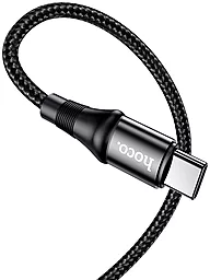 USB PD Кабель Hoco X50 Exquisito 20V 5A USB Type-C - Type-C Cable Black - мініатюра 4