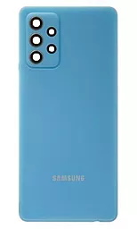 Задняя крышка корпуса Samsung Galaxy A72 A725 2021 / Galaxy A72 5G A726 со стеклом камеры Awesome Blue - фото Задняя крышка корпуса Samsung Galaxy A72 A725 2021 / Galaxy A72 5G A726 со стеклом камеры Awesome Blue