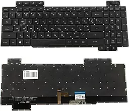 Клавиатура для ноутбука Asus GL703GS, GL703GM с подсветкой клавиш без рамки Original Black