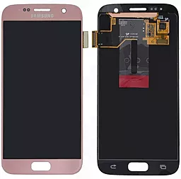 Дисплей Samsung Galaxy S7 G930 с тачскрином, оригинал, Pink Gold - фото Дисплей Samsung Galaxy S7 G930 с тачскрином, оригинал, Pink Gold