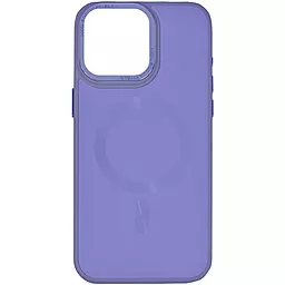Чехол Epik TPU+Glass Sapphire Midnight Open Camera with MagSafe для Apple iPhone 15 Lilac