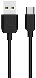 Кабель Usams U-Turn USB-A - Type-C 12w 2.4a 0.25м cable Black - фото Кабель Usams U-Turn USB-A - Type-C 12w 2.4a 0.25м cable Black