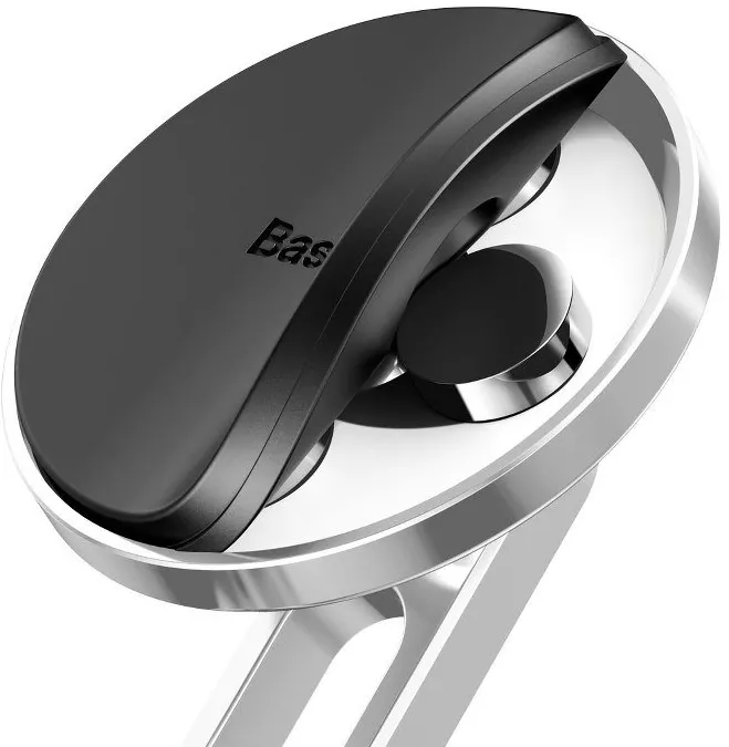 Держатель магнитный Baseus Hollow Magnetic Clamping Function Silver (SULK-0S) - фото 5