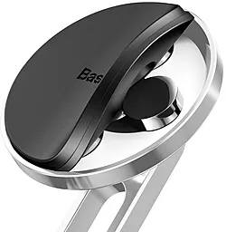 Держатель магнитный Baseus Hollow Magnetic Clamping Function Silver (SULK-0S) - миниатюра 5