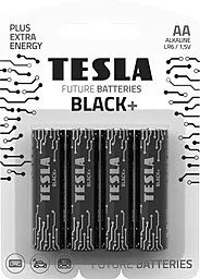 Батарейки Tesla AA / LR6 Black+ 4шт 1.5 V