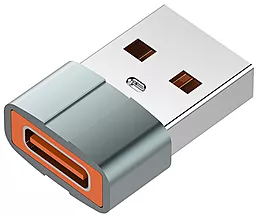 Адаптер-переходник ColorWay M-F USB-A -> USB Type-C Gray (CW-AD-CA)
