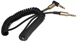 Аудио кабель EasyLife SP-206 L-shaped AUX mini Jack 3.5mm M/M Cable 1 м black - миниатюра 2