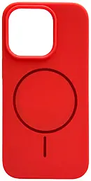 Чехол Silicone Case Full Fine Ring MagSafe для Apple iPhone 14 Pro Peach - фото Чехол Silicone Case Full Fine Ring MagSafe для Apple iPhone 14 Pro Peach