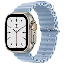 Сменный ремешок для умных часов Apple Ocean Band Design 42/44/45/49 mm Lilac Blue