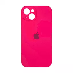 Чохол Silicone Case Full Camera для Apple iPhone 14 hot pink