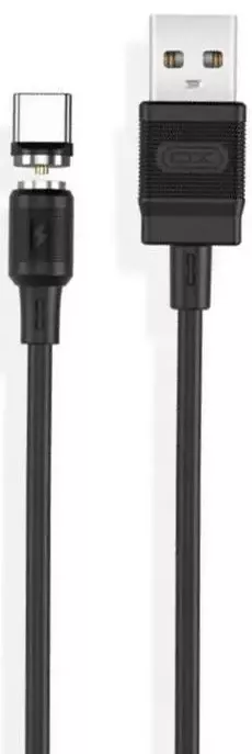 Кабель XO NB187 Magnetic USB-A - Type-C 10.5w 1м cable Black - фото 1