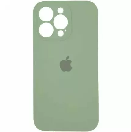 Чехол Silicone Case Full Camera для Apple iPhone 14 Pro fresh green - фото 1