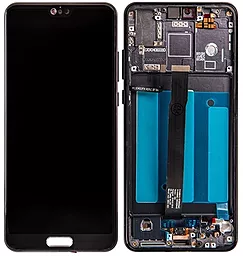 Дисплей Huawei P20 с тачскрином и рамкой, Black - фото Дисплей Huawei P20 с тачскрином и рамкой, Black