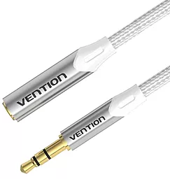 Аудио удлинитель Vention AUX mini Jack 3.5 mm M/F 1.5 м Сable gray (BHEIG) - фото Аудио удлинитель Vention AUX mini Jack 3.5 mm M/F 1.5 м Сable gray (BHEIG)