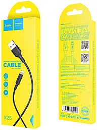 Кабель Hoco X25 Soarer Сharging USB-A - Lightning 10w 1м cable Black - миниатюра 6 Кабель Hoco X25 Soarer Сharging USB-A - Lightning 10w 1м cable Black - миниатюра 6