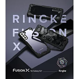 Чехол Ringke Fusion X Desing Samsung G991 Galaxy S21 Camo Black (RCS4828) - миниатюра 3
