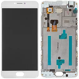 Дисплей Meizu M3 Note (M681H) з тачскріном і рамкою, оригінал, White - фото Дисплей Meizu M3 Note (M681H) з тачскріном і рамкою, оригінал, White