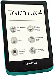 Електронна книга PocketBook 627 Touch Lux 4 (PB627-C-CIS) Emerald - мініатюра 3