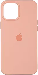 {"ru": "Чехол", "uk": "Чохол"} Silicone Case Full for Apple iPhone 12 Pro Max Grapefruit