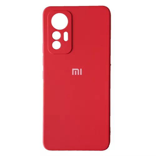 Чехол Silicone Case Full для Xiaomi 12 Lite Red - фото 1
