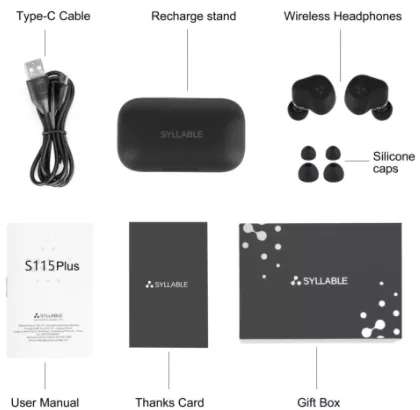 Наушники Syllable S115 Plus Black - фото 5