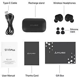 Наушники Syllable S115 Plus Black - миниатюра 5 Наушники Syllable S115 Plus Black - миниатюра 5