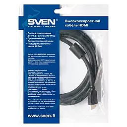 Видеокабель Sven HDMI to HDMI 1.8m (1300091) - миниатюра 3