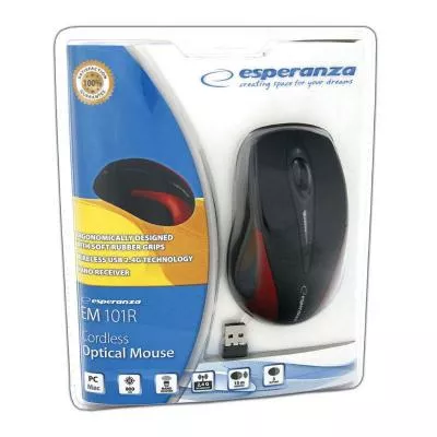 Компьютерная мышка Esperanza EM101R Red - фото 4