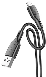Кабель USB Borofone BX99 silicone 12w 2.4a micro USB cable black - миниатюра 2