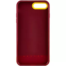 Чехол Epik TPU+PC Bichromatic для Apple iPhone 7 plus, iPhone 8 plus (5.5") Brown burgundy / Yellow - миниатюра 2