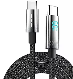 Кабель WUW X214 USB Type-C - Type-C 60w 3a 1м PD cable Black - фото Кабель WUW X214 USB Type-C - Type-C 60w 3a 1м PD cable Black