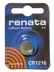 Батарейки Renata CR1216 1шт 3 V