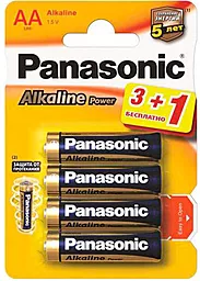 Батарейки Panasonic Alkaline Power AA/LR06 BL 3+1шт (LR6APB/4BP) - фото Батарейки Panasonic Alkaline Power AA/LR06 BL 3+1шт (LR6APB/4BP)