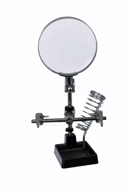 Держатель плат с увеличительным стеклом 3x 90 мм Magnifier 16129 - фото 2