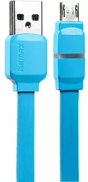 Кабель Remax Breathe USB-A - micro USB 12w 2.4a 1м cable Blue (RC-029m)